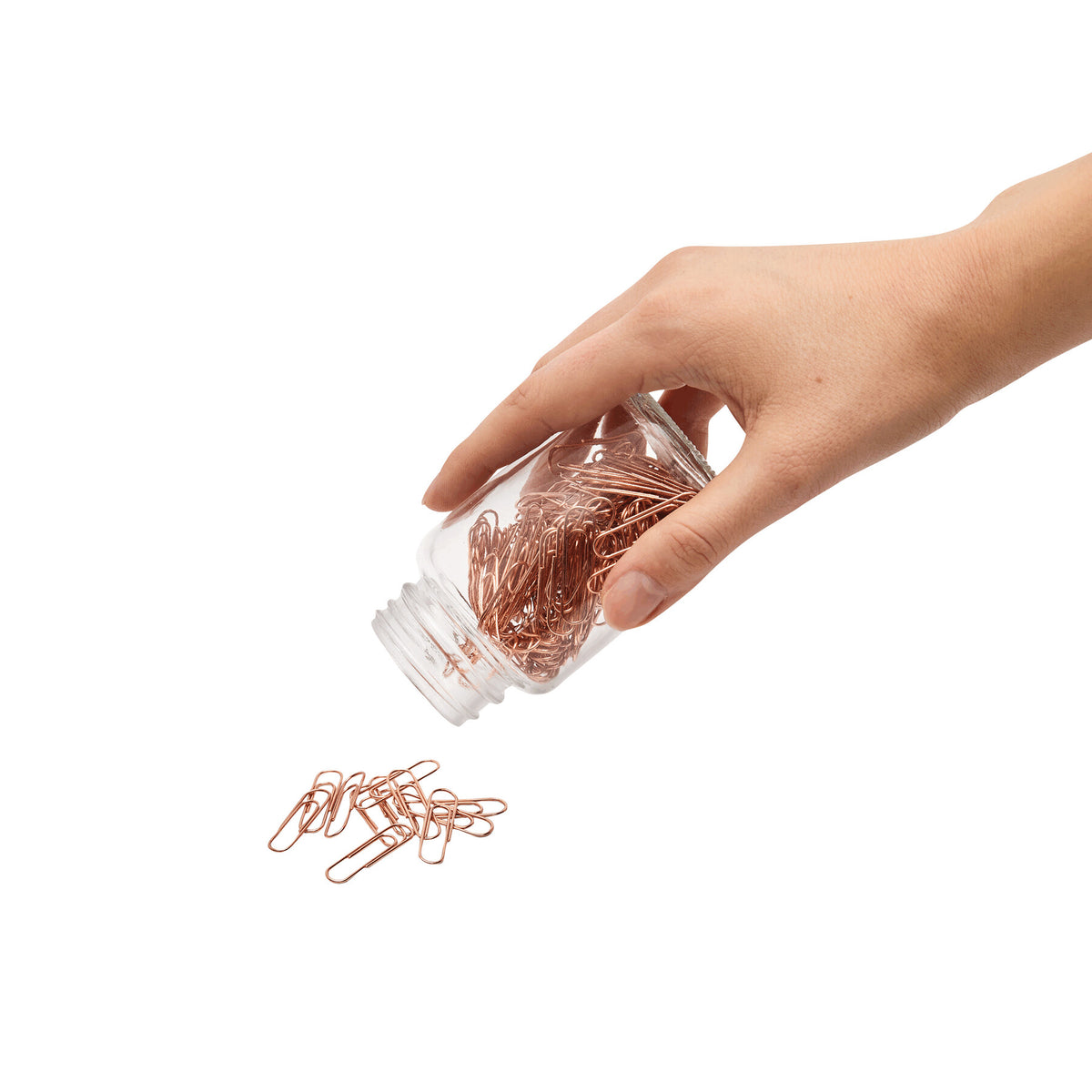 Paperclips in a jar COPPER CLIP