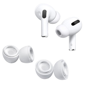 Ersatz Gummi-Ohrstöpsel für Airpods mit Anwendungsbeispiel