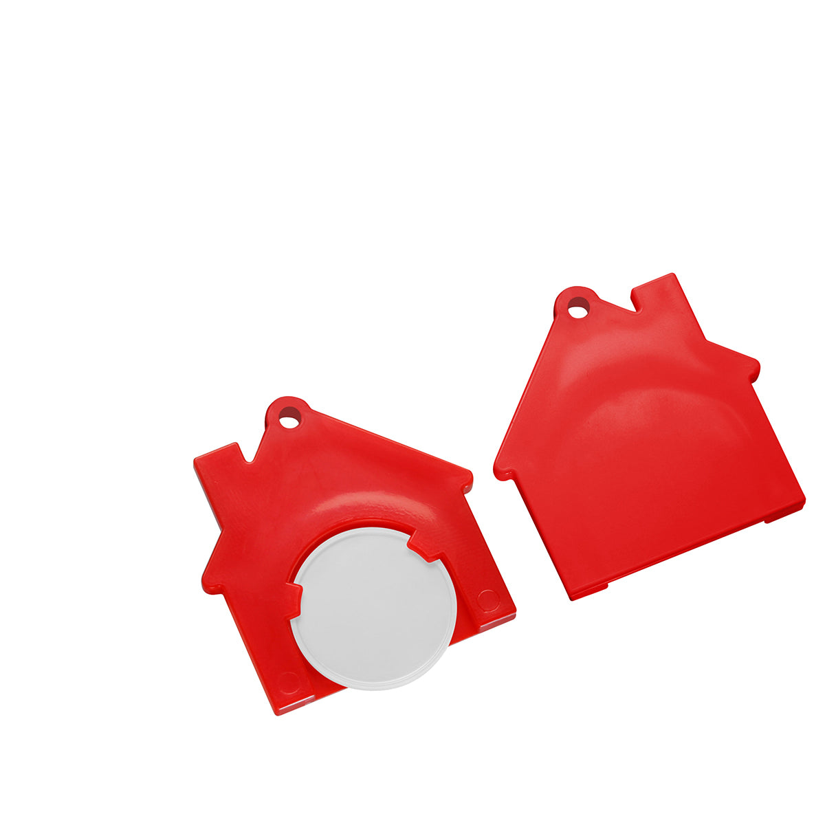 Porte-jeton avec jeton de 1€ "Maison"