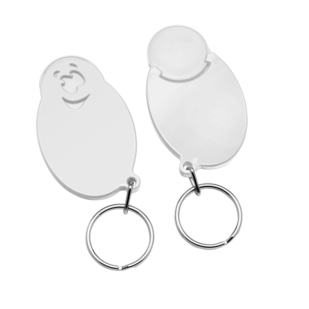 Porte-jeton avec jeton de 1€ "Visage"