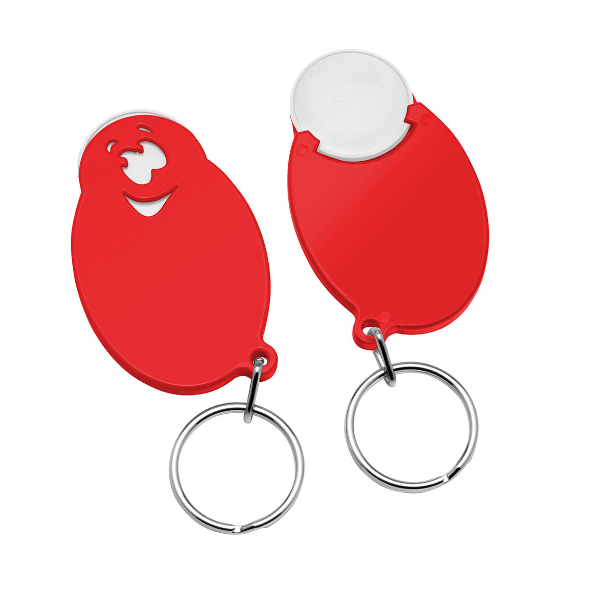 Porte-jeton avec jeton de 1€ "Visage"