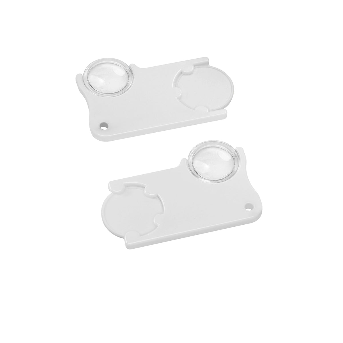 Porte-jeton avec jeton de 1 € et loupe