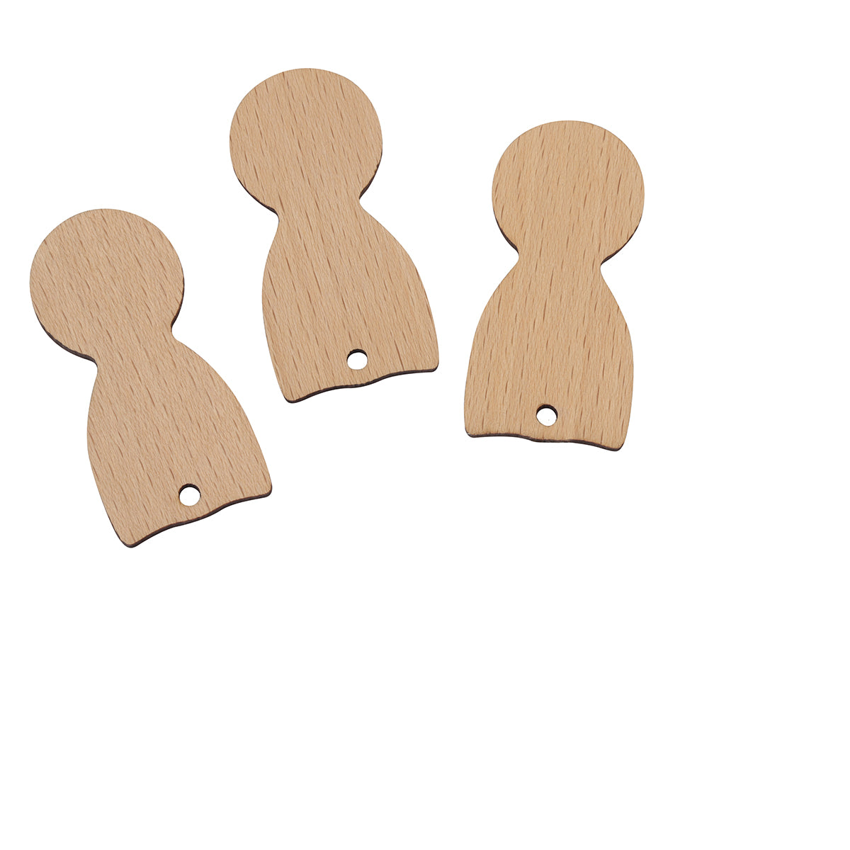 Jeton de caddie en bois