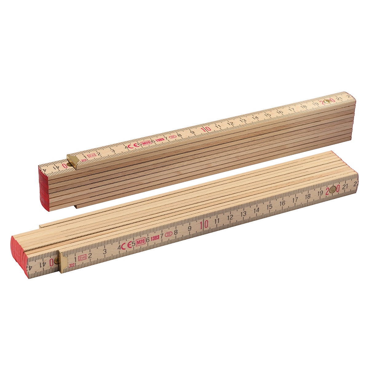 Wooden folding rule