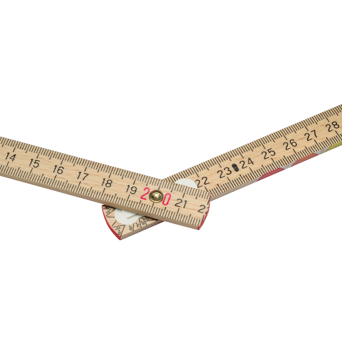 Wooden folding rule
