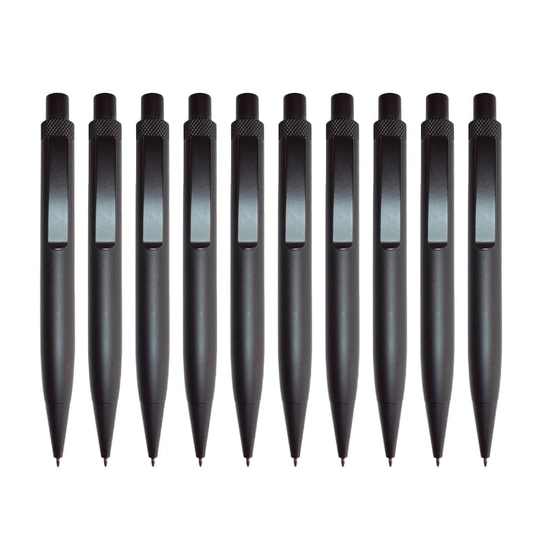 10er Pack matt-schwarze Kugelschreiber