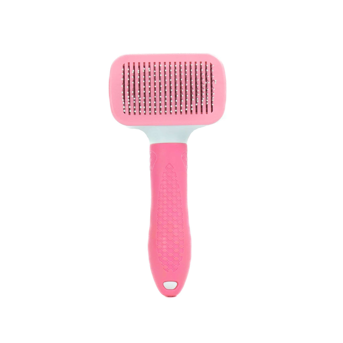 Pink weisse Tierhaarentfernungsbürste von vorne