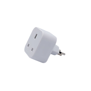 Weisser UK zu CH Steckdosenadapter