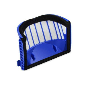 Weiss-blauer Filter fĂĽr Staubsauger von hinten