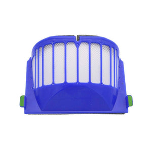 Weiss-blauer Filter fĂĽr Staubsauger von vorne