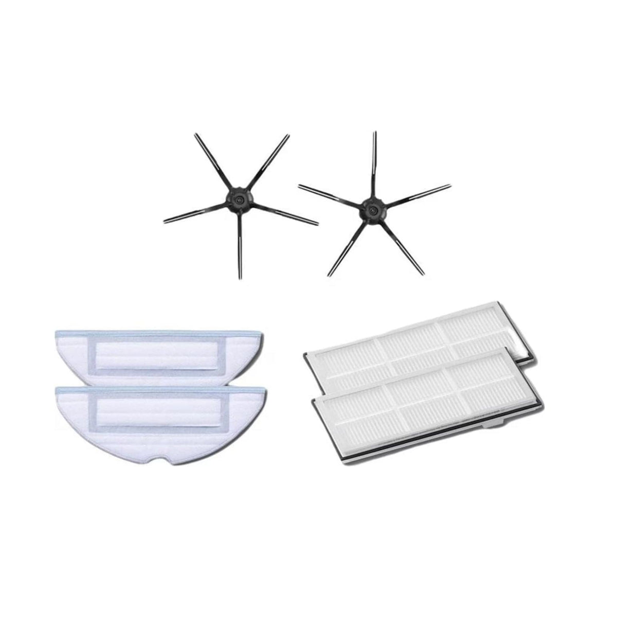 Staubsauger Ersatzteile-Set mit Bürsten, Filter und Seitenbürsten