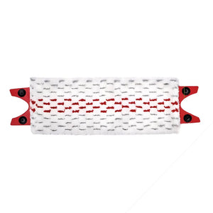Weiss-rotes Ersatz-Mikrofasertuch fĂĽr Mop