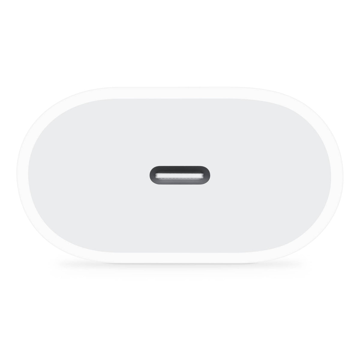 Weisser Adapter mit USB-C Anschluss von unten