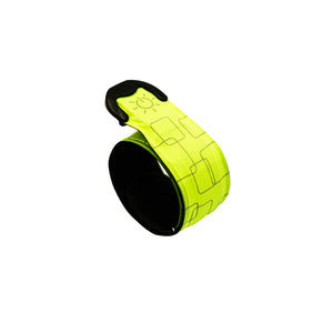 Gelbes Reflektor-Lichtband zusammengerollt