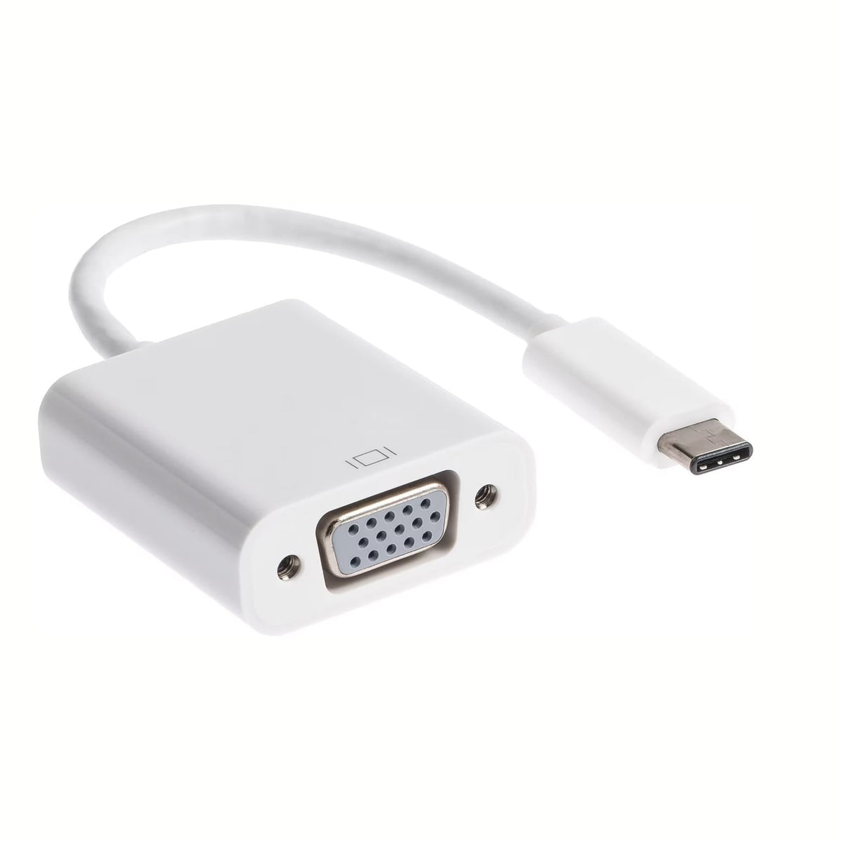 Weisser USB-C zu VGA Adapter