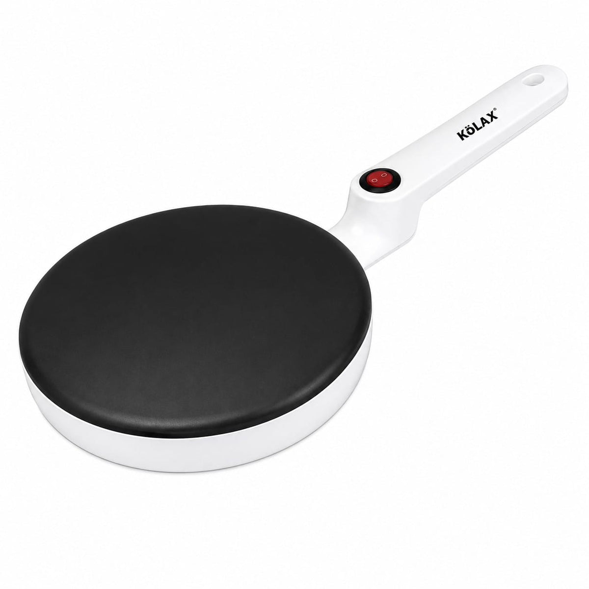 KöLAX Elektrischer Crêpes-Maker mit Backplatte & Servierteller – Antihaft Crêpe-Pfanne