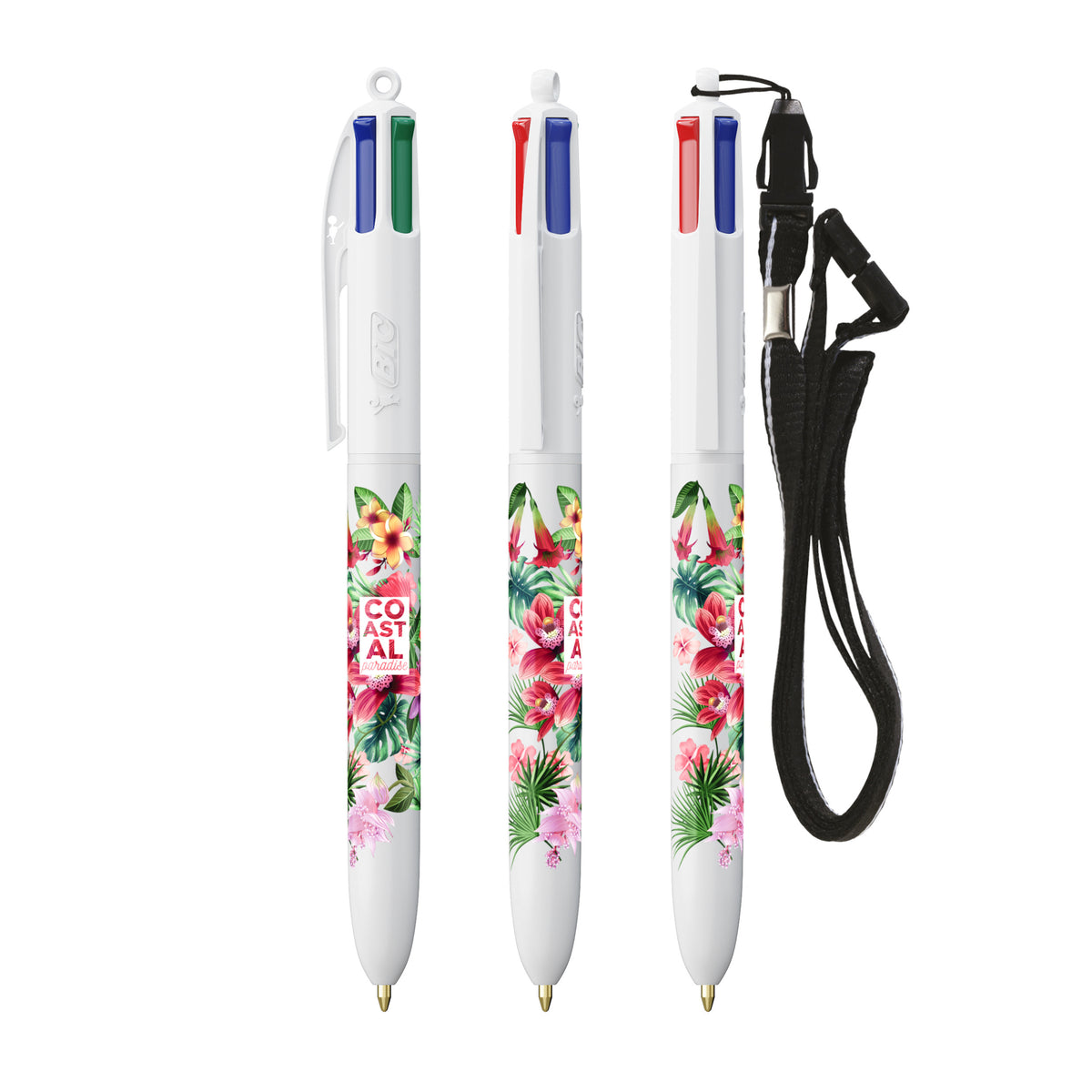 BIC® 4 Colours® Ballpoint Pen + Lanyard