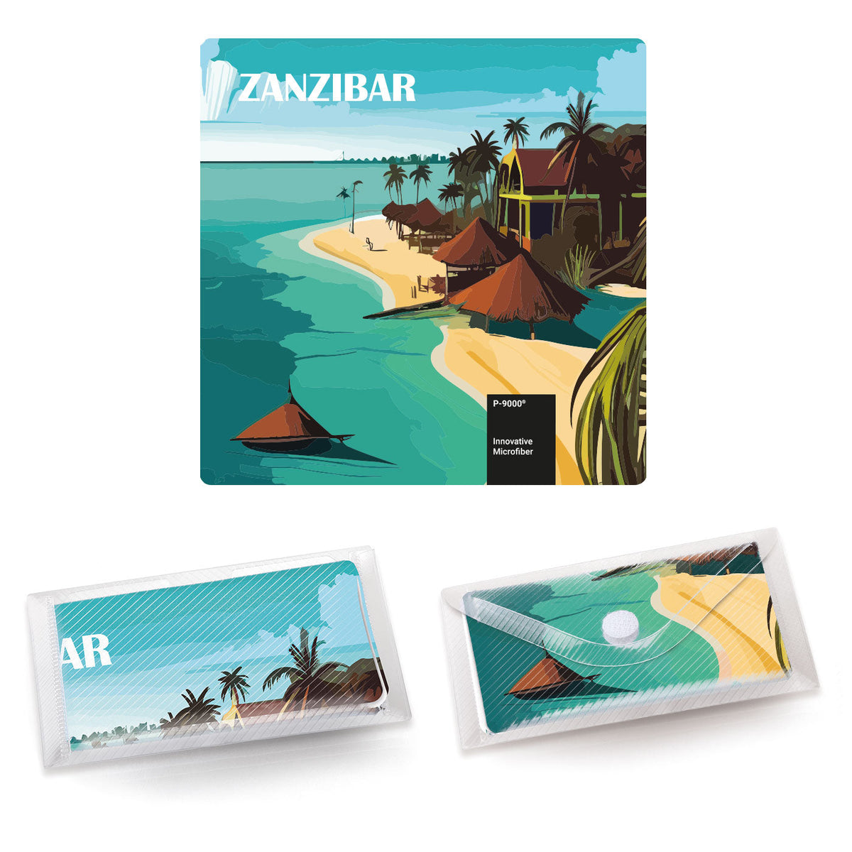 POLYCLEAN Display Cleaning Cloth 18x18 cm in Case, All-Inclusive Package