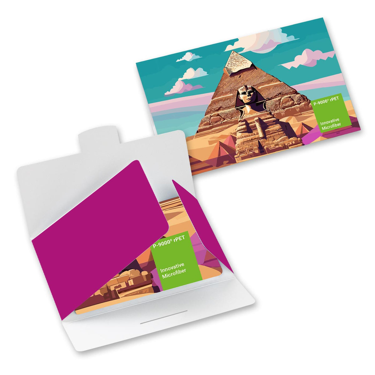 POLYCLEAN rPET Display Cloth 30x20 cm in Paper Case, All-Inclusive Package