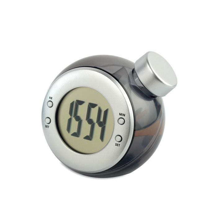 Hydro-powered desk clock