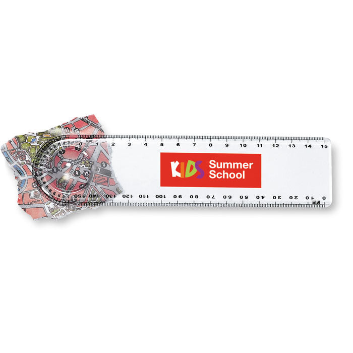 Ruler with Magnifier/Protractor