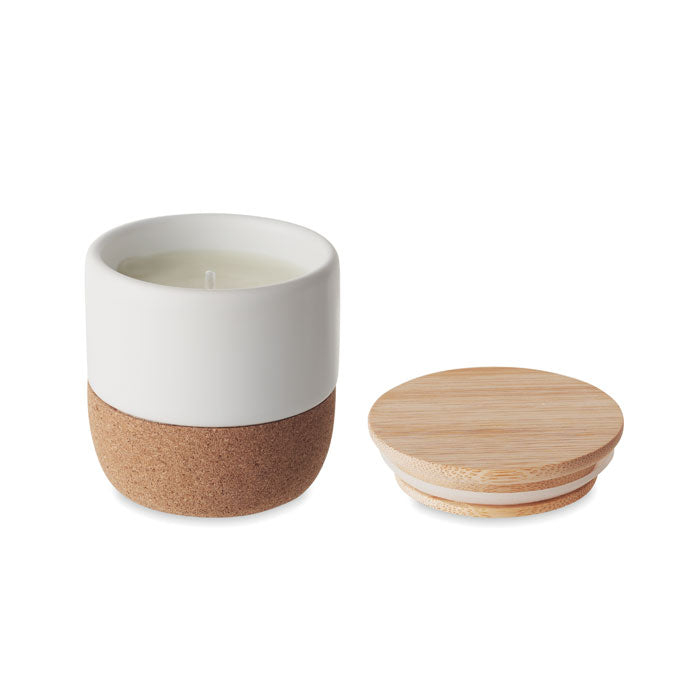 Bougie dans pot en grès 80 g