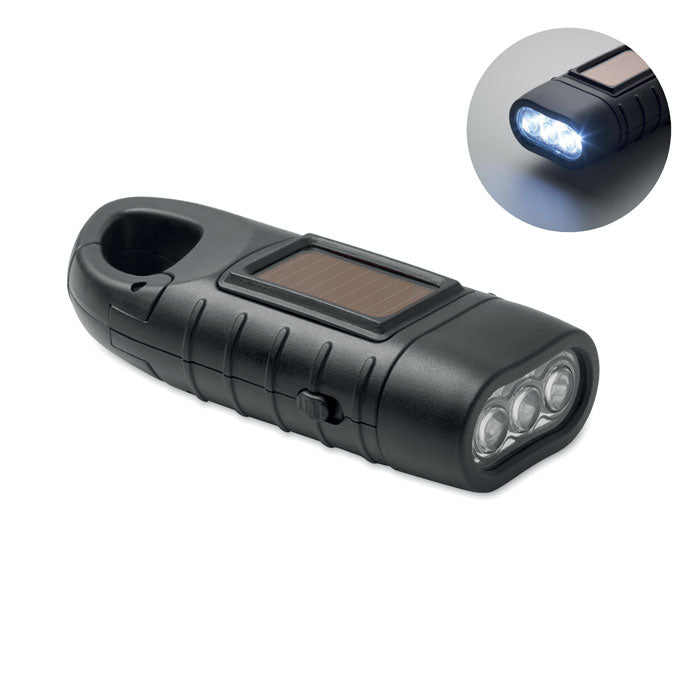 Lampe de poche dynamo solaire