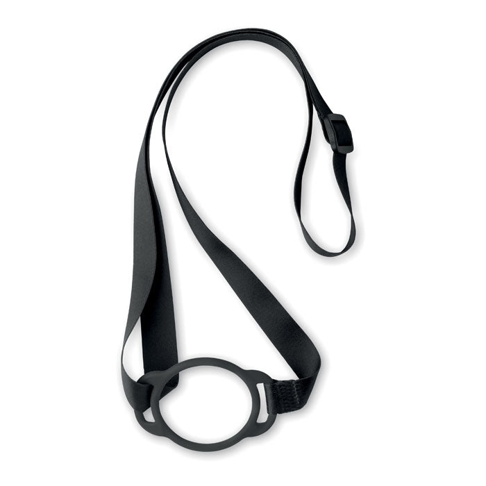 Lanyard with drink holder