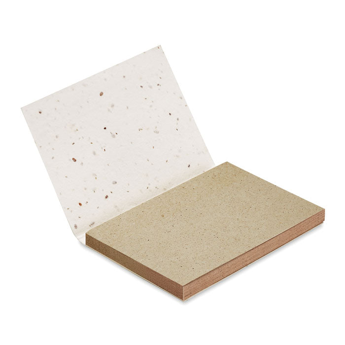 Notepad with flower seeds