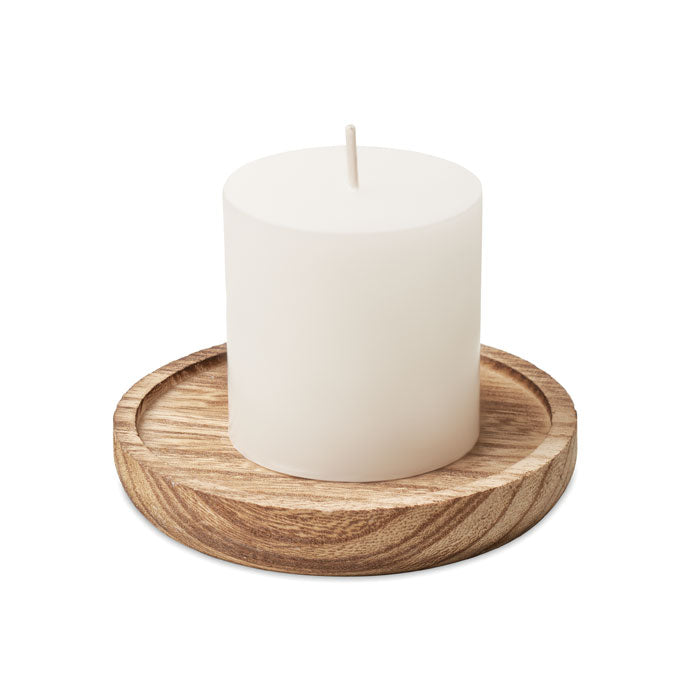 Candle with holder