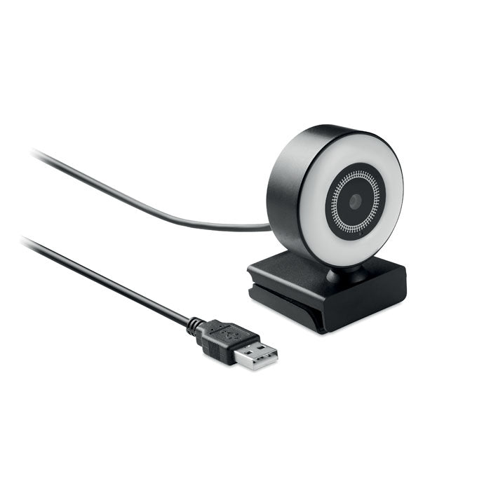 1080P HD Webcam with Ring Light