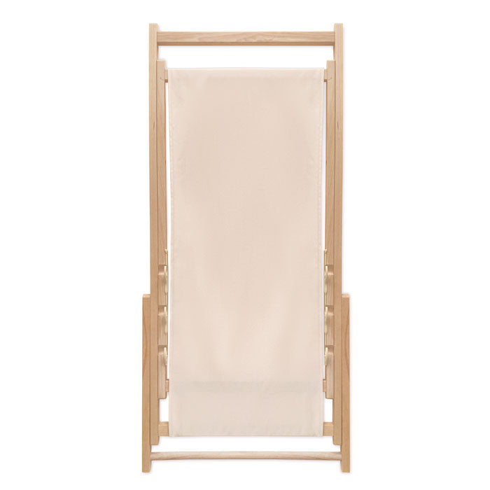 Wooden deckchair