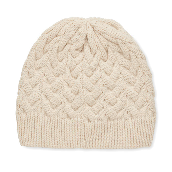Beanie in cable knit RPET