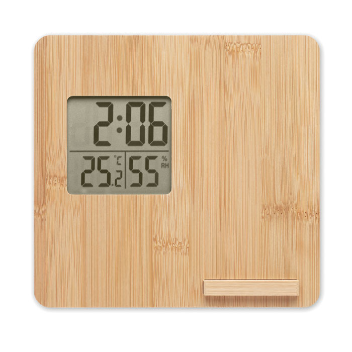 Desk clock with charging station