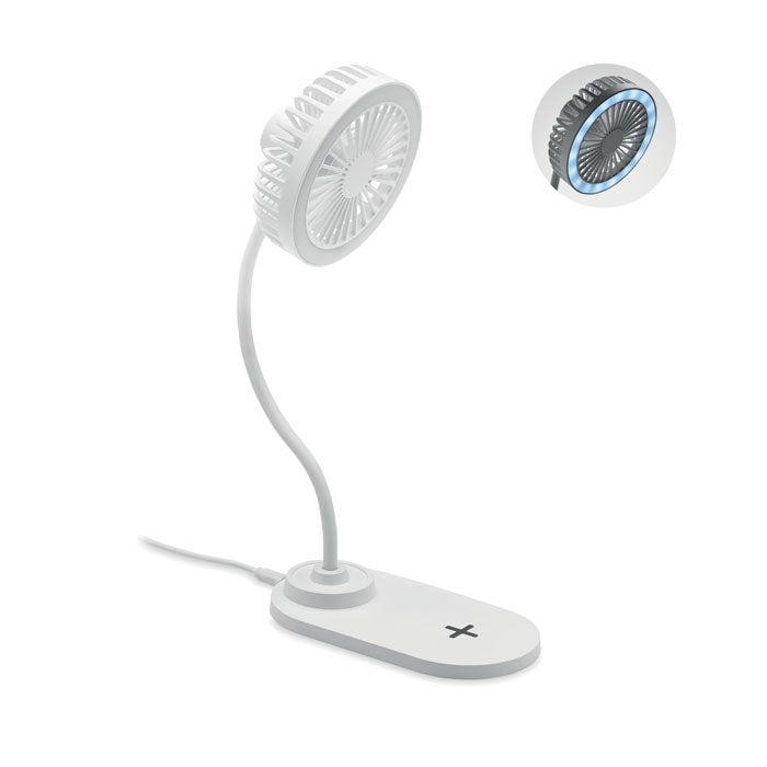 Table fan with light