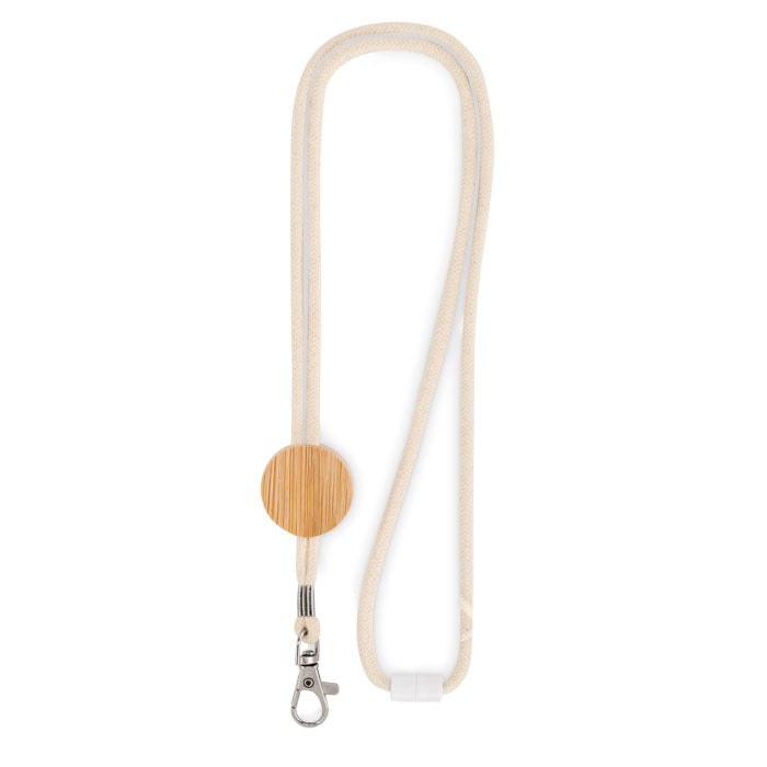 Lanyard with metal carabiner