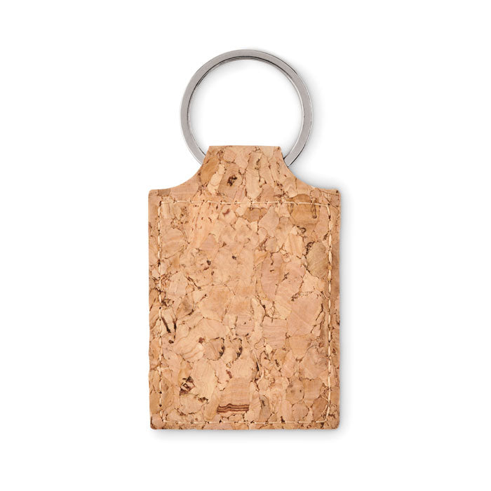Cork keyring, square