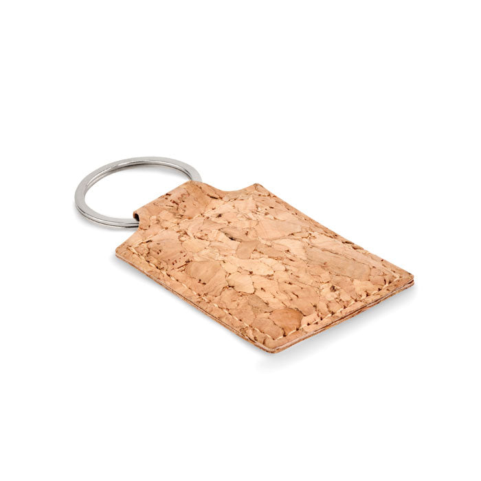 Cork keyring, square