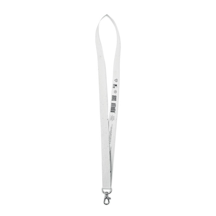 Lanyard with seed paper