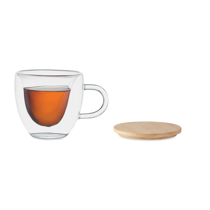 Double-walled borosilicate glass