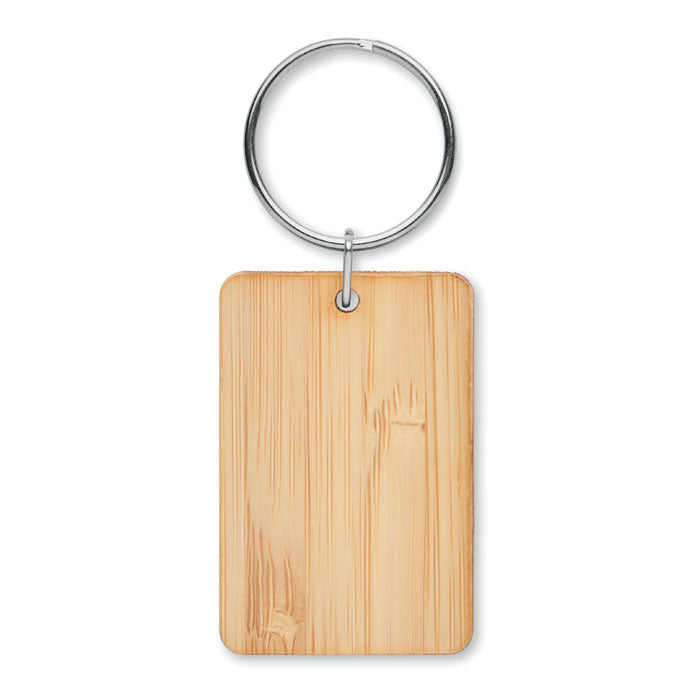 Bamboo keyring, square