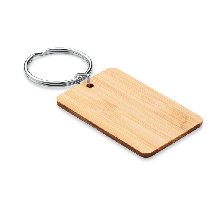 Bamboo keyring, square