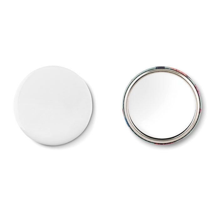 Badge avec miroir de maquillage