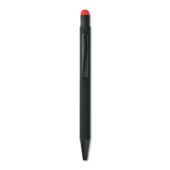 Stylo-bille à poussoir avec stylet