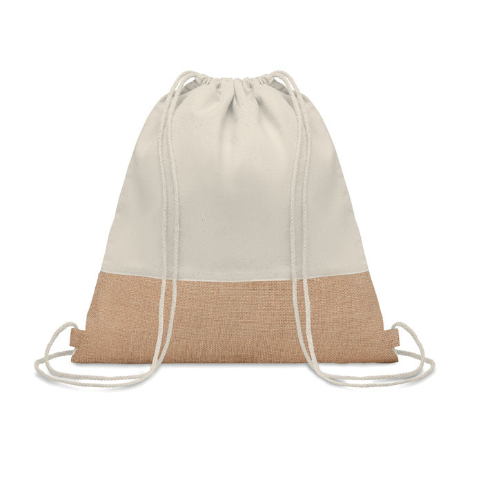 Pochette en jute avec cordon de serrage