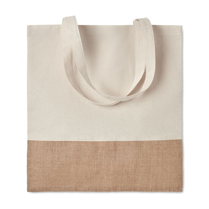 Sac de courses avec garniture en jute