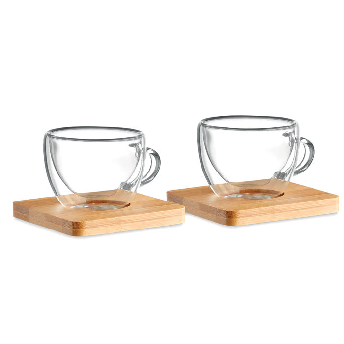 Set mit 2 Espressogläsern