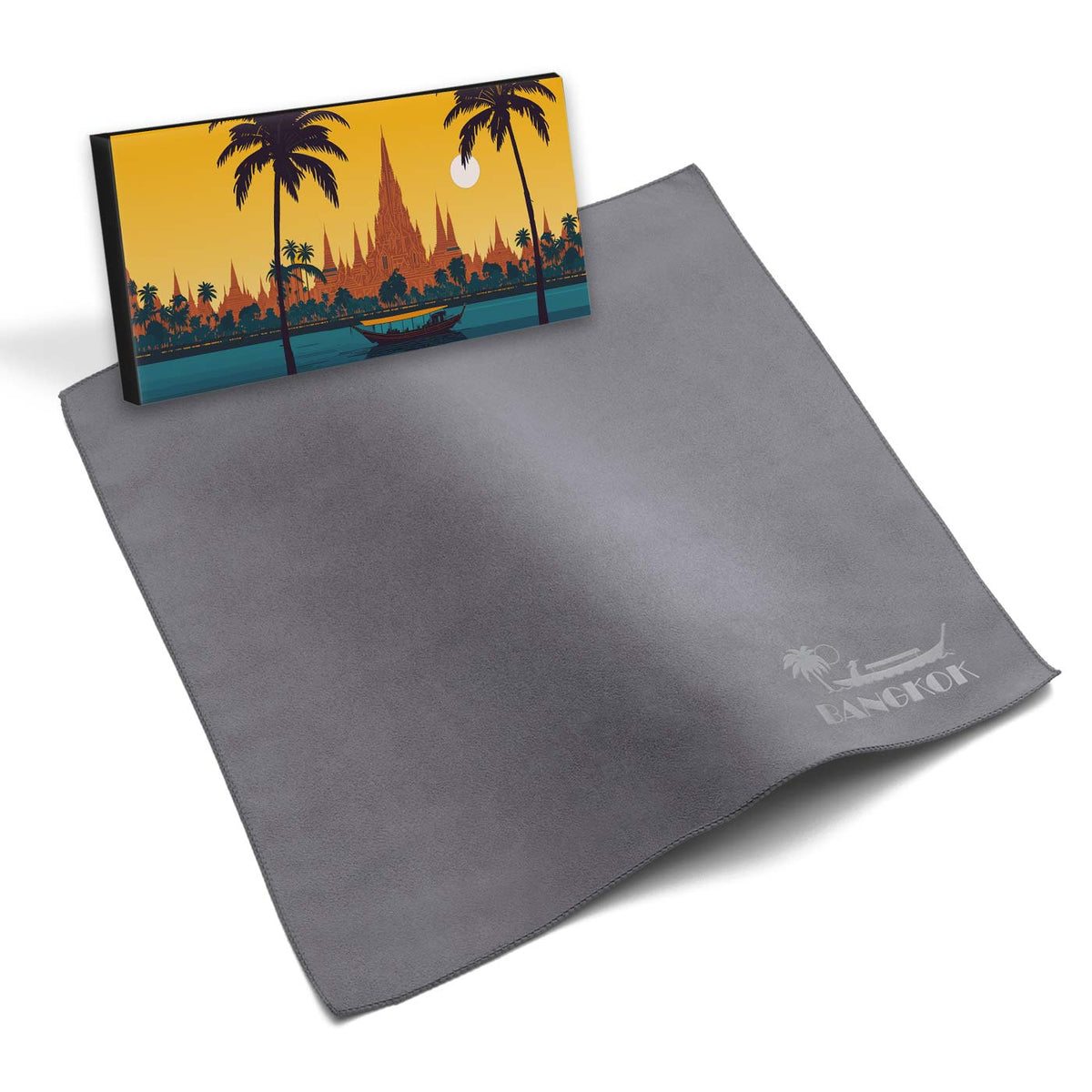Microfiber Embossed Cloth 30x30 cm in Folding Box, All-Inclusive Package