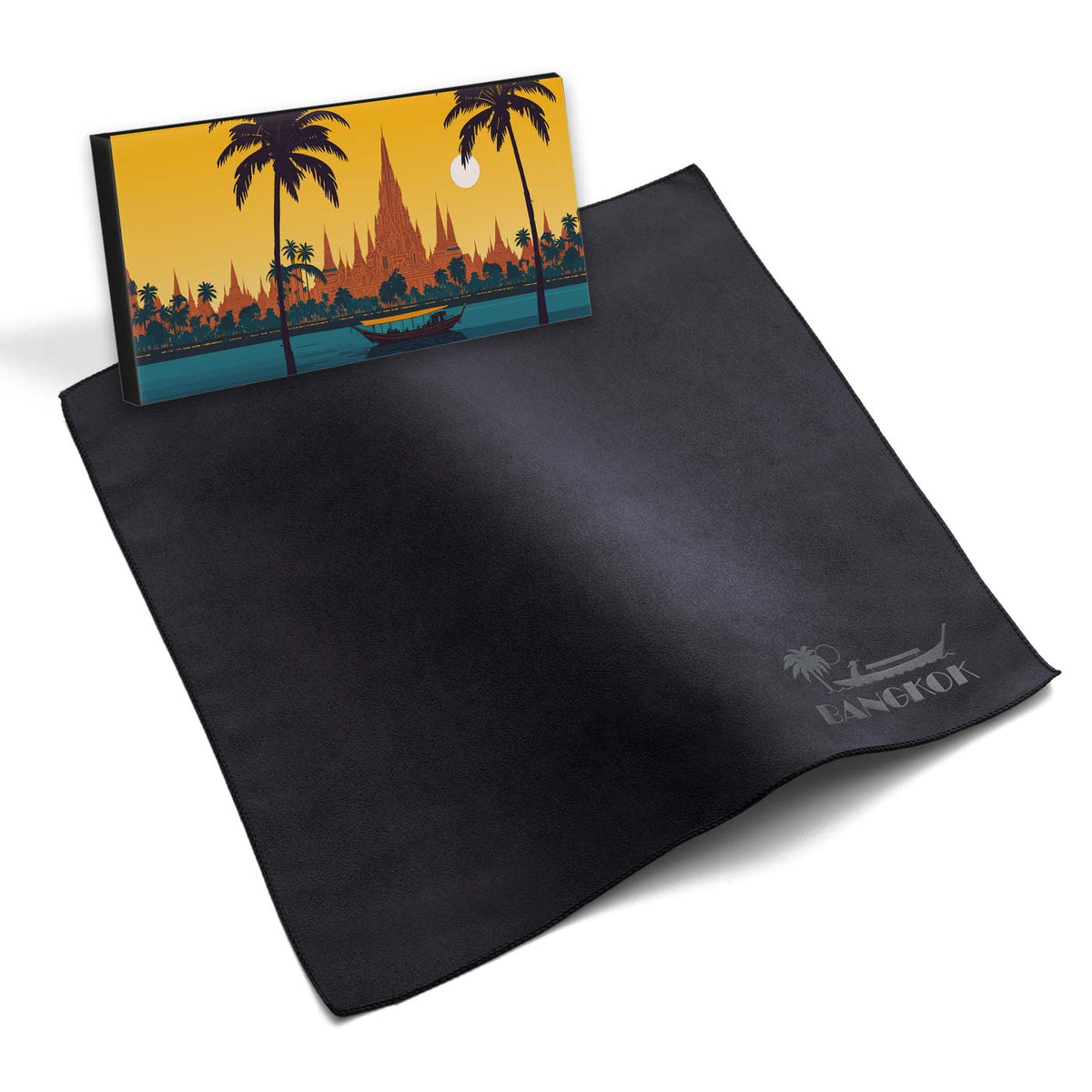 30x30 cm Microfiber Embossing Cloth in Folding Box, All-Inclusive Package