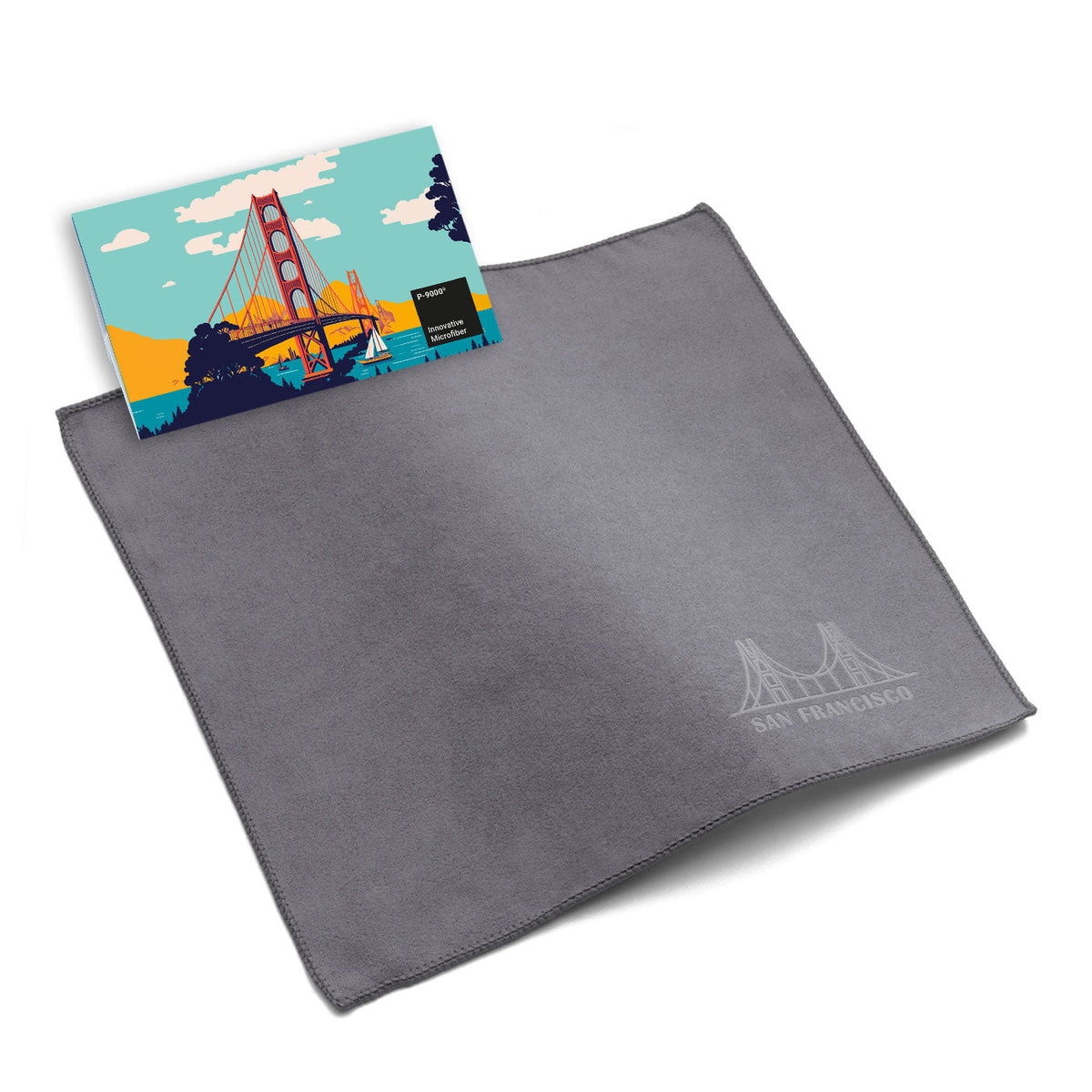 Microfiber Embossed Cloth 20x20 cm in Paper Case, All-Inclusive Package
